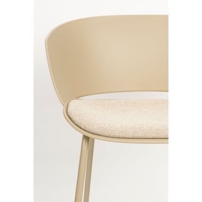White Label Living Eetkamerstoel Jessica Beige - KwaliteitWonen.nl
