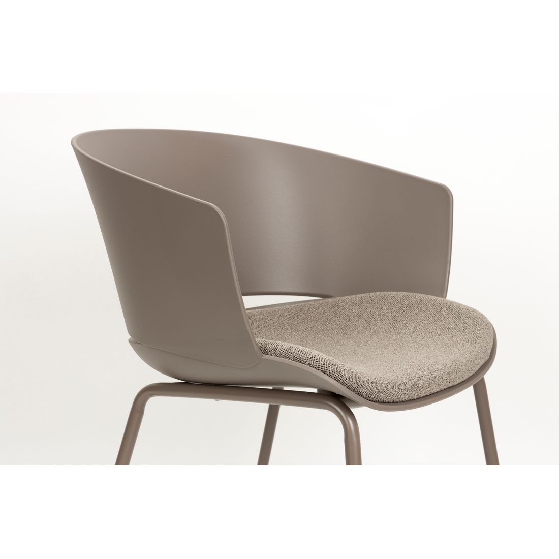 White Label Living Eetkamerstoel Jessica Grijs - KwaliteitWonen.nl
