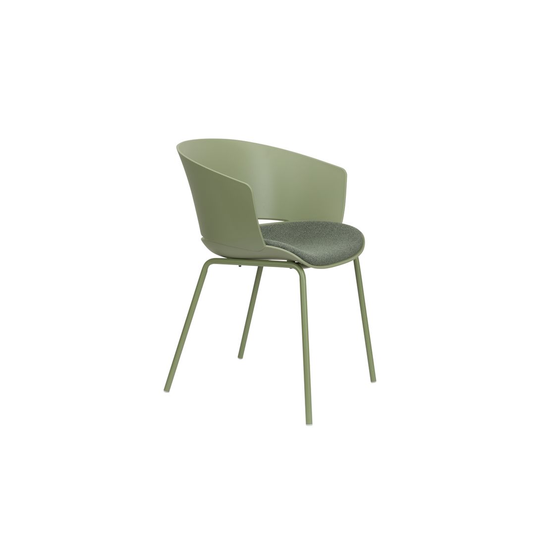 White Label Living Eetkamerstoel Jessica Groen - KwaliteitWonen.nl