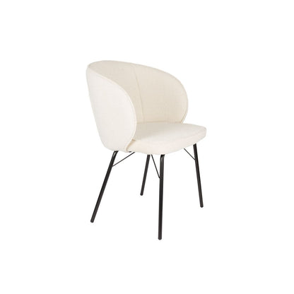 White Label Living Eetkamerstoel Joa Wit - KwaliteitWonen.nl