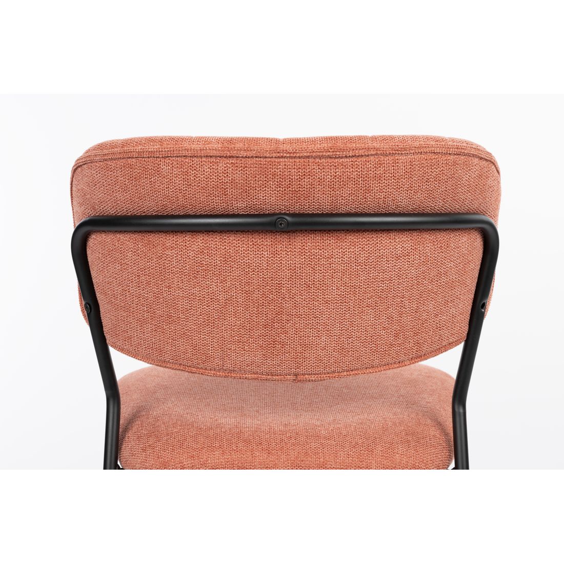 White Label Living Eetkamerstoel Jolien Zwart Roze - KwaliteitWonen.nl