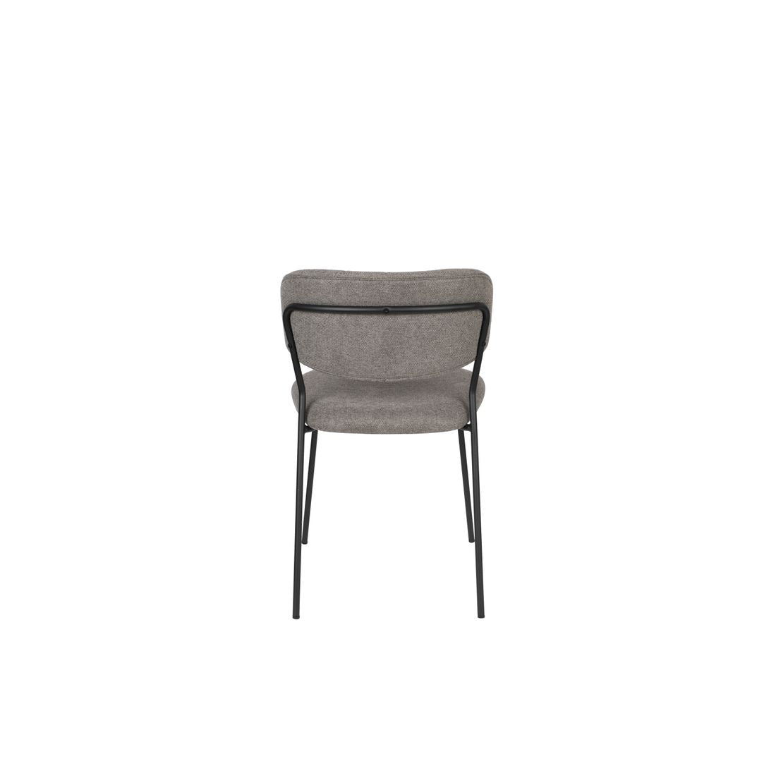 White Label Living Eetkamerstoel Jolien Zwart/Grijs - KwaliteitWonen.nl