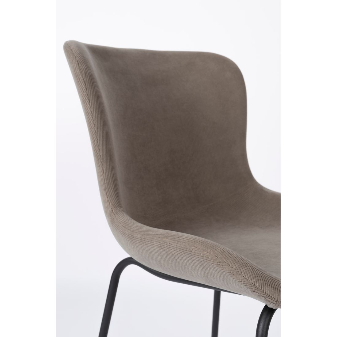 White Label Living Eetkamerstoel Junzo Grijs - KwaliteitWonen.nl