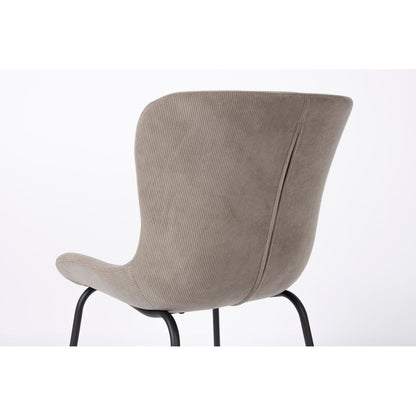 White Label Living Eetkamerstoel Junzo Grijs - KwaliteitWonen.nl