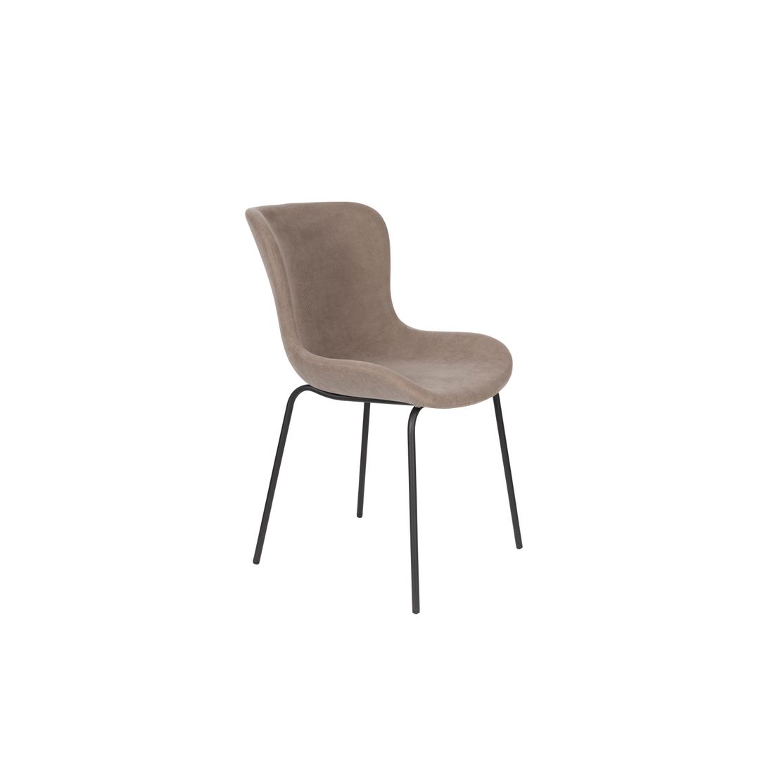 White Label Living Eetkamerstoel Junzo Grijs - KwaliteitWonen.nl