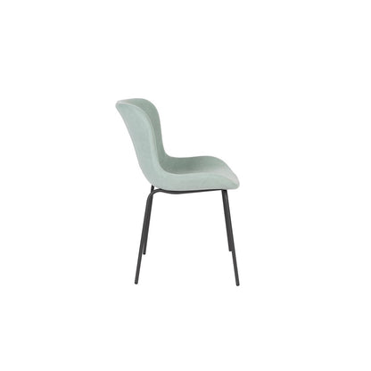White Label Living Eetkamerstoel Junzo Rib Groen - KwaliteitWonen.nl