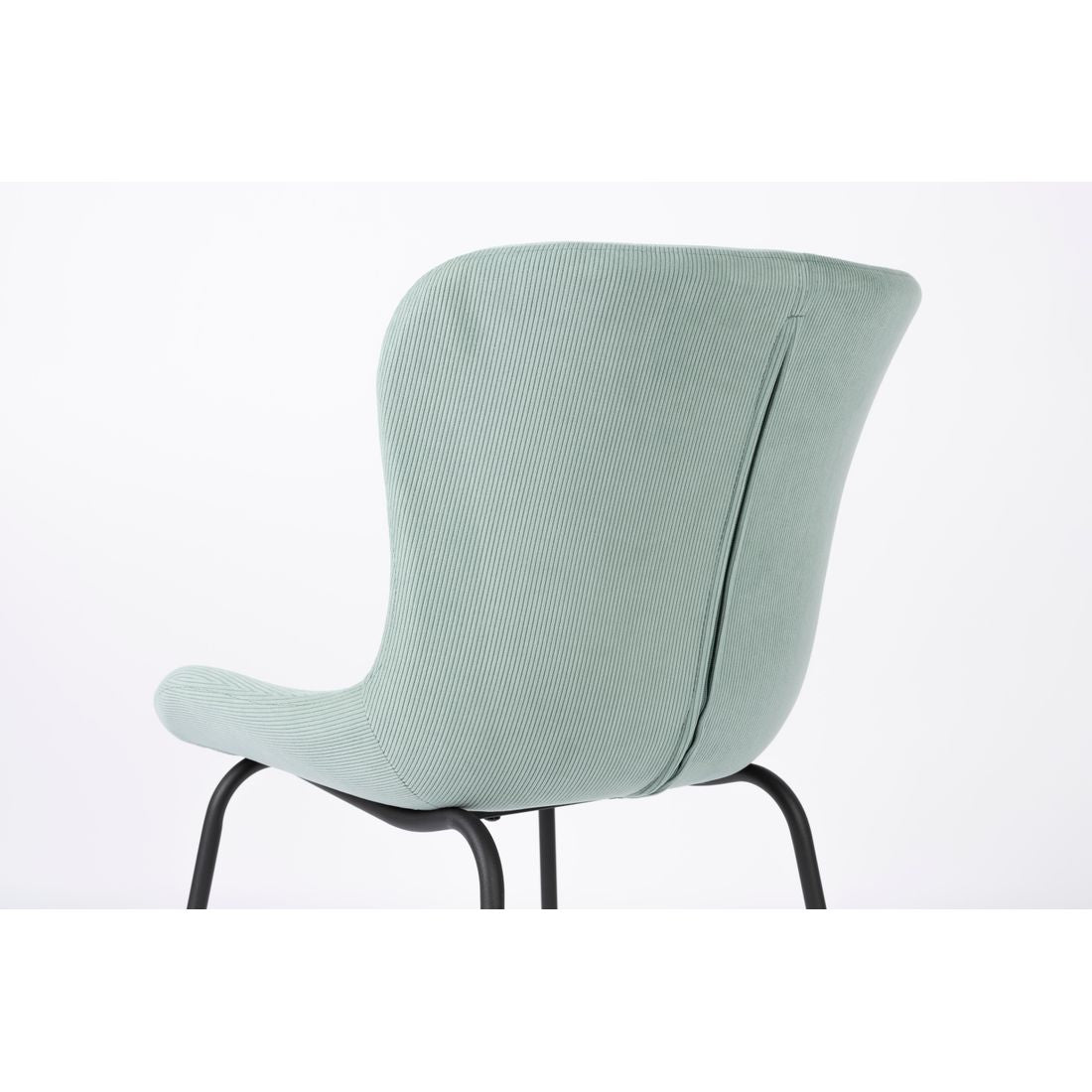 White Label Living Eetkamerstoel Junzo Rib Groen - KwaliteitWonen.nl