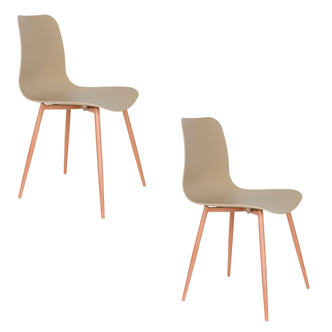 White Label Living Eetkamerstoel Leon Beige - KwaliteitWonen.nl