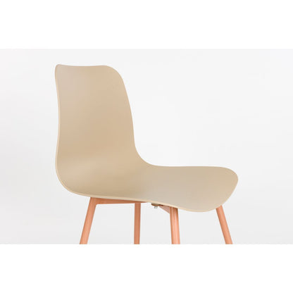White Label Living Eetkamerstoel Leon Beige - KwaliteitWonen.nl
