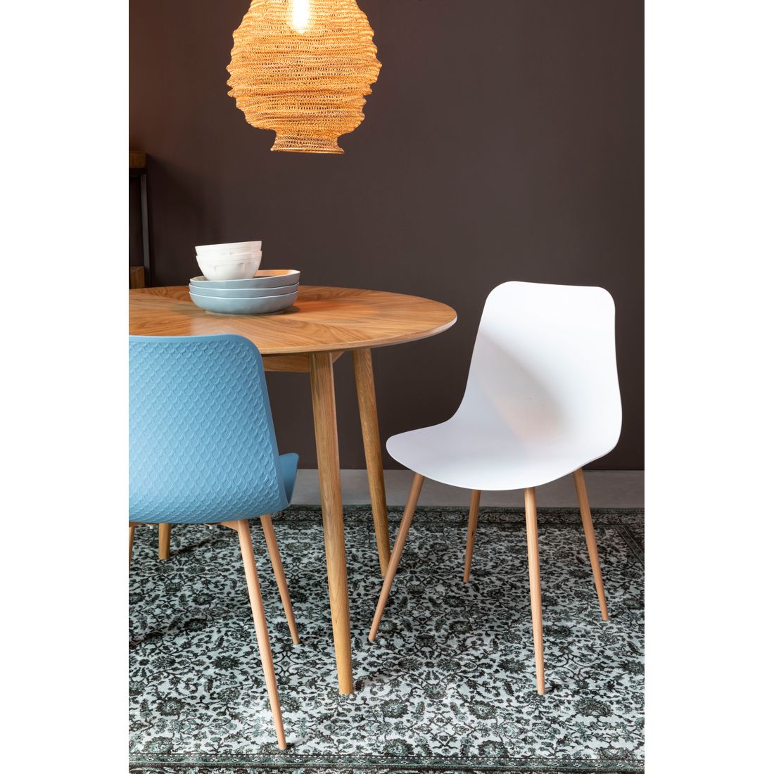 White Label Living Eetkamerstoel Leon Wit - KwaliteitWonen.nl