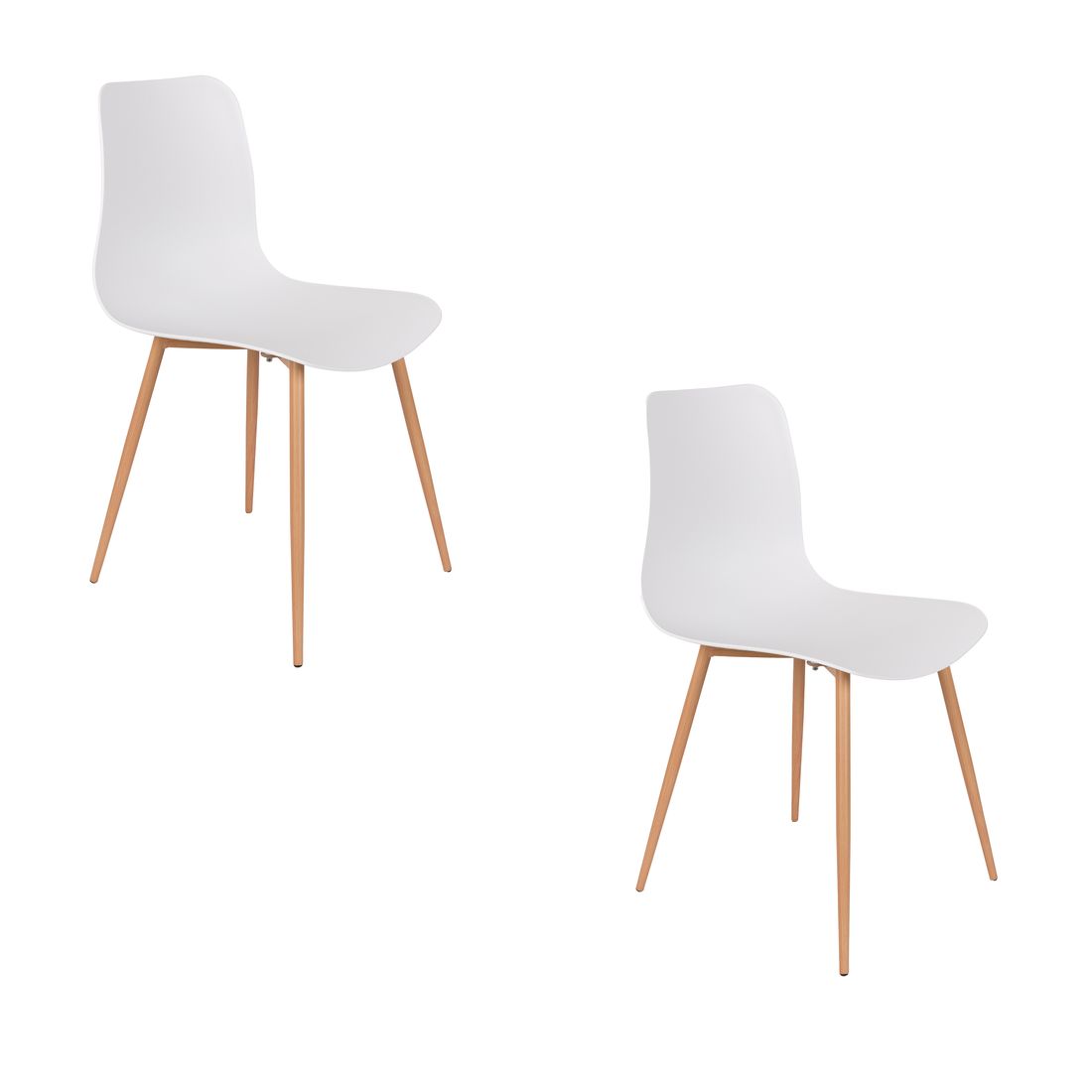 White Label Living Eetkamerstoel Leon Wit - KwaliteitWonen.nl