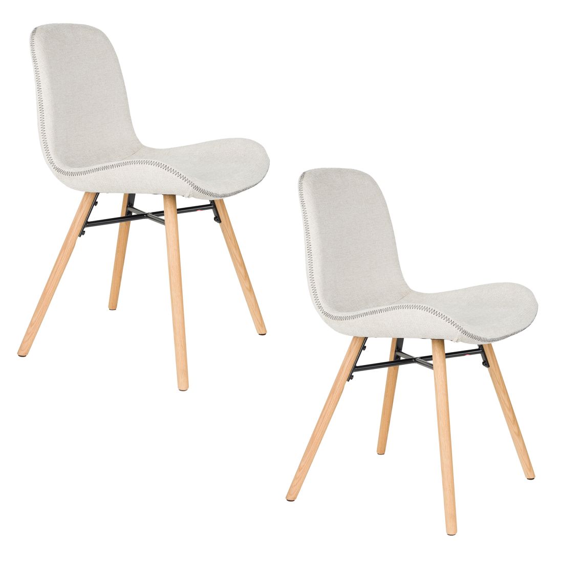 White Label Living Eetkamerstoel Lester Beige - KwaliteitWonen.nl