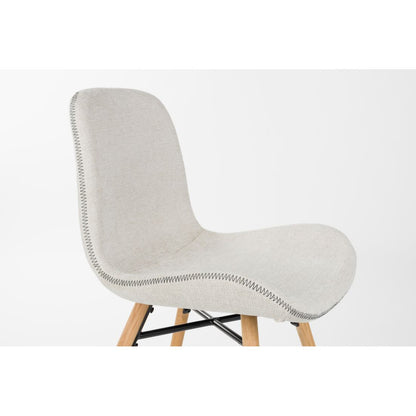 White Label Living Eetkamerstoel Lester Beige - KwaliteitWonen.nl