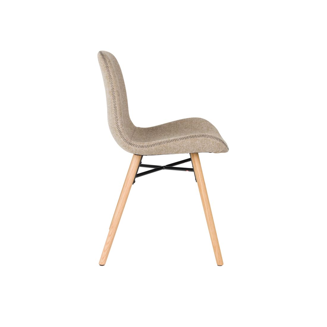 White Label Living Eetkamerstoel Lester Bruin - KwaliteitWonen.nl