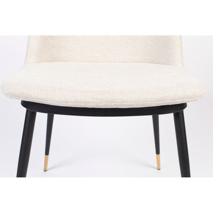 White Label Living Eetkamerstoel Lionel Beige - KwaliteitWonen.nl