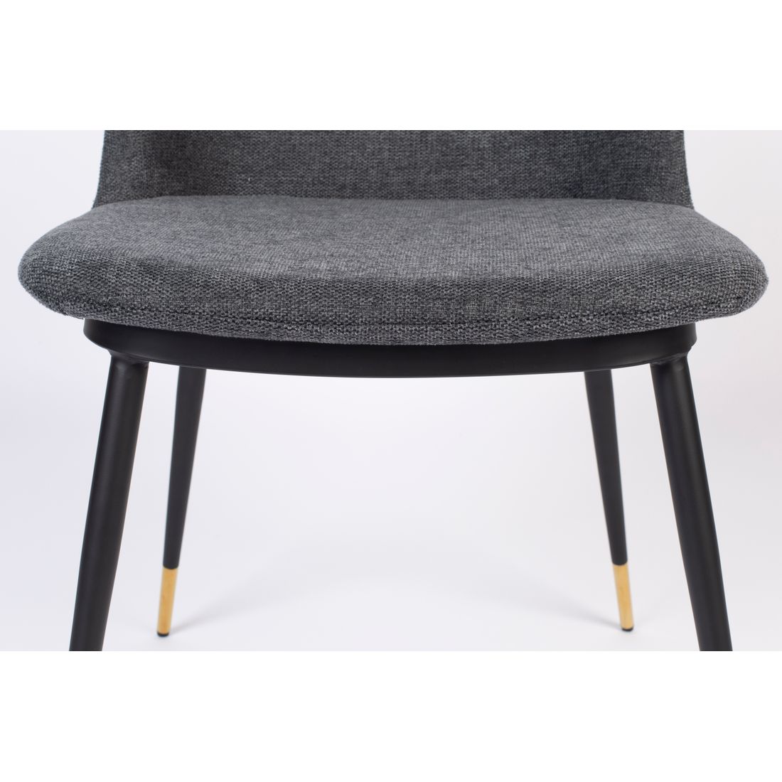 White Label Living Eetkamerstoel Lionel Donkergrijs - KwaliteitWonen.nl