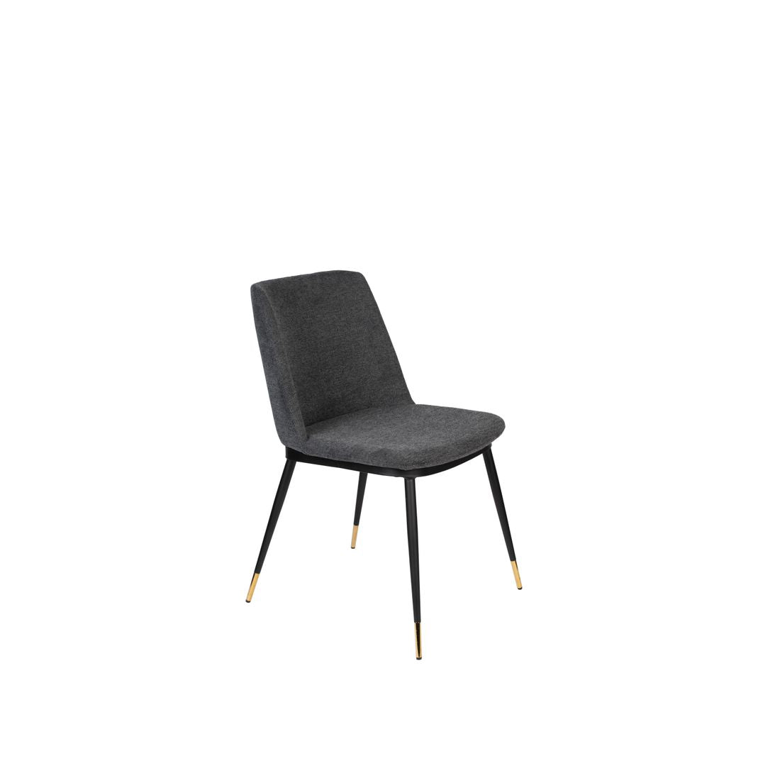 White Label Living Eetkamerstoel Lionel Donkergrijs - KwaliteitWonen.nl