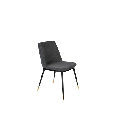 White Label Living Eetkamerstoel Lionel Donkergrijs - KwaliteitWonen.nl