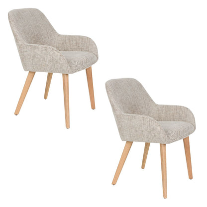 White Label Living Eetkamerstoel Loua Beige - KwaliteitWonen.nl