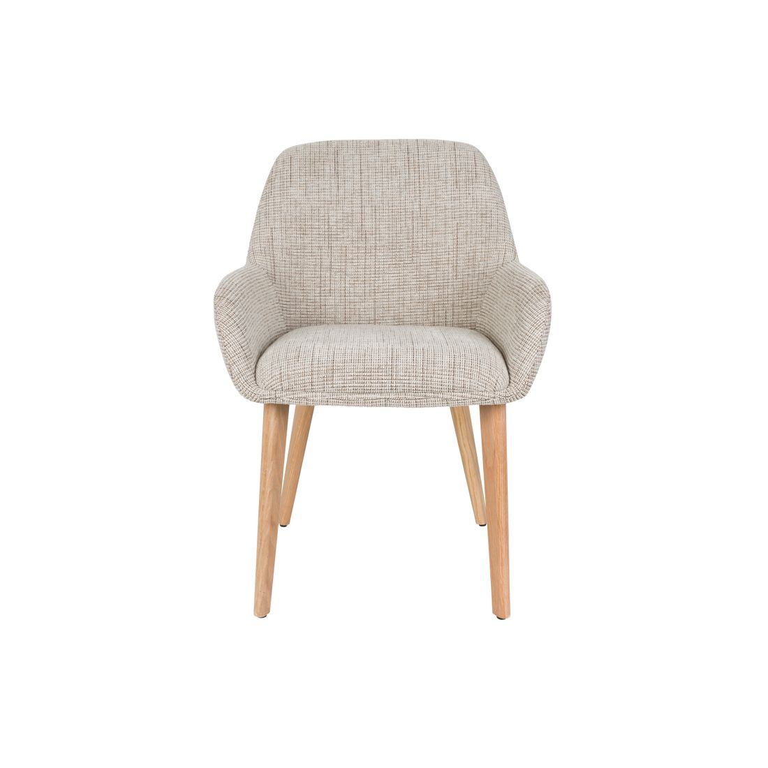 White Label Living Eetkamerstoel Loua Beige - KwaliteitWonen.nl