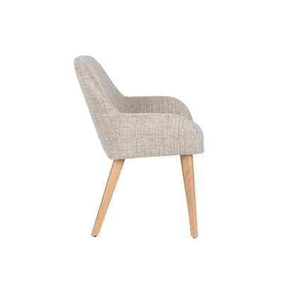 White Label Living Eetkamerstoel Loua Beige - KwaliteitWonen.nl