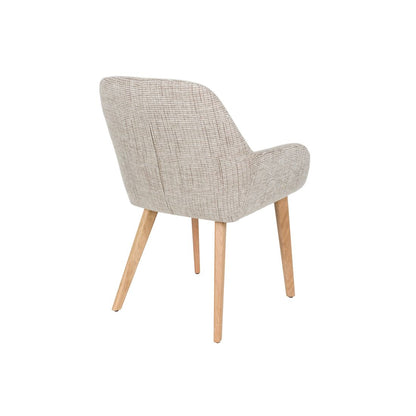 White Label Living Eetkamerstoel Loua Beige - KwaliteitWonen.nl