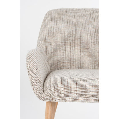 White Label Living Eetkamerstoel Loua Beige - KwaliteitWonen.nl