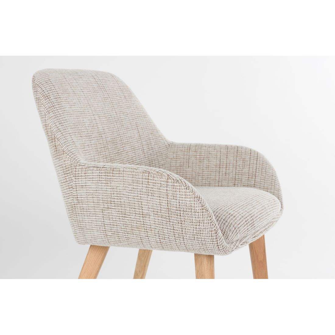 White Label Living Eetkamerstoel Loua Beige - KwaliteitWonen.nl