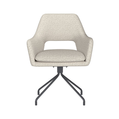 White Label Living Eetkamerstoel Mos Wit Spin - KwaliteitWonen.nl