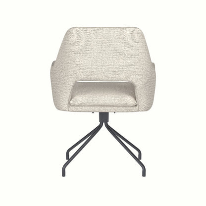 White Label Living Eetkamerstoel Mos Wit Spin - KwaliteitWonen.nl