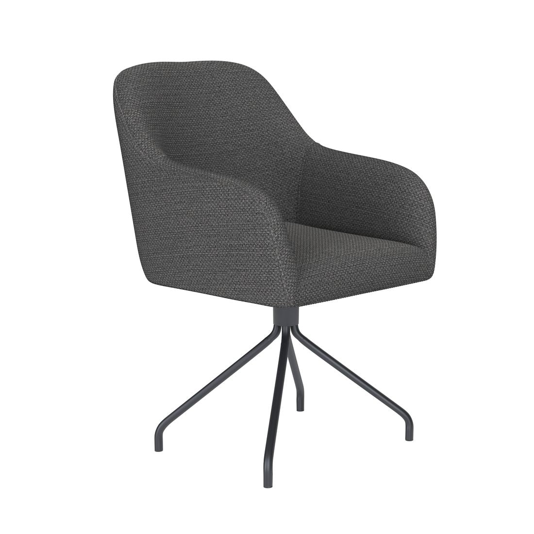 White Label Living Eetkamerstoel Otis Grijs Spin - KwaliteitWonen.nl