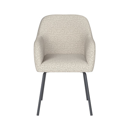 White Label Living Eetkamerstoel Otis Wit Metalen Poten - KwaliteitWonen.nl