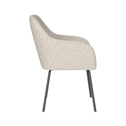 White Label Living Eetkamerstoel Otis Wit Metalen Poten - KwaliteitWonen.nl