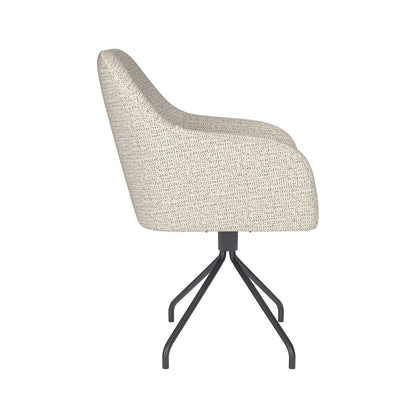 White Label Living Eetkamerstoel Otis Wit Spin - KwaliteitWonen.nl