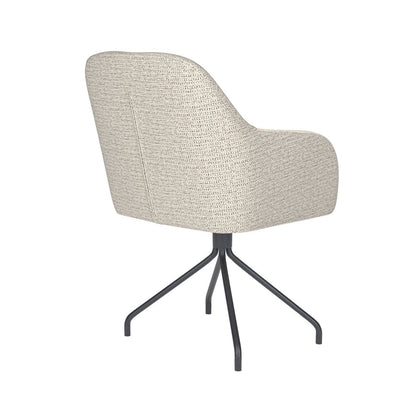 White Label Living Eetkamerstoel Otis Wit Spin - KwaliteitWonen.nl