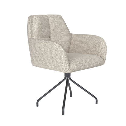 White Label Living Eetkamerstoel Pete Wit Spin - KwaliteitWonen.nl