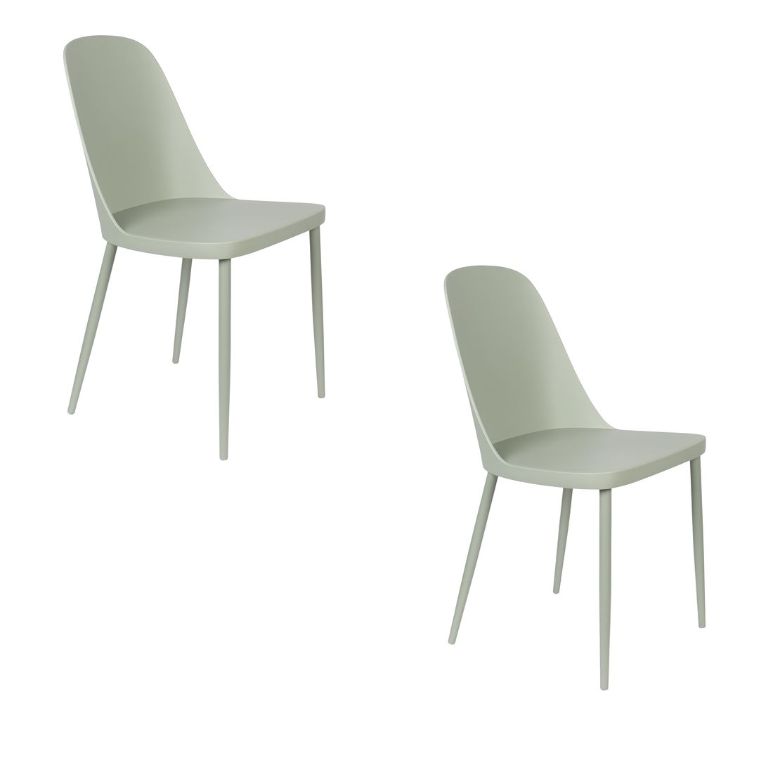White Label Living Eetkamerstoel Pip Groen - KwaliteitWonen.nl