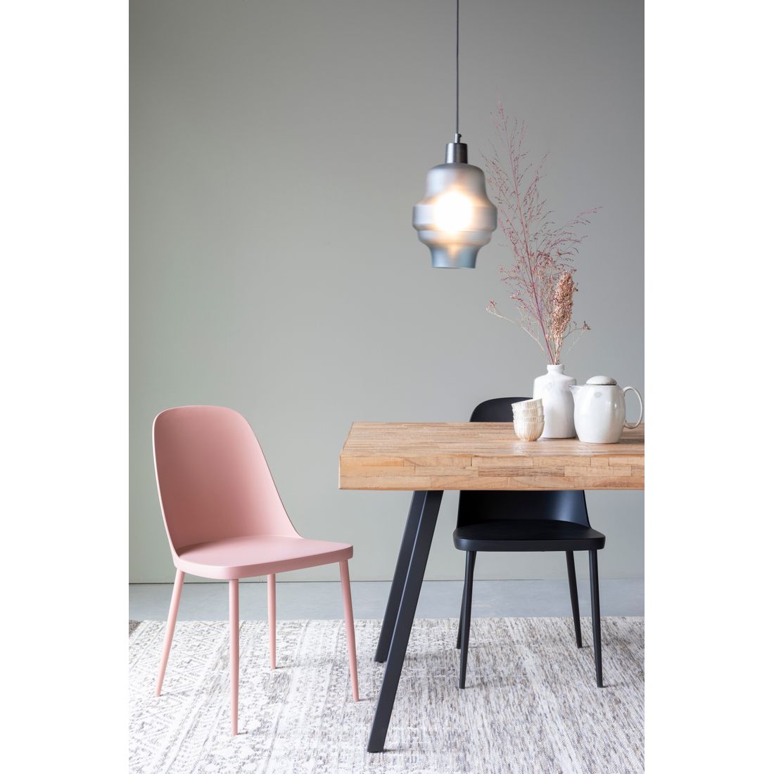 White Label Living Eetkamerstoel Pip Roze - KwaliteitWonen.nl