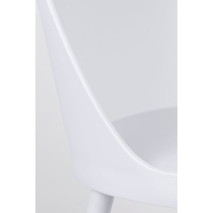 White Label Living Eetkamerstoel Pip Wit - KwaliteitWonen.nl