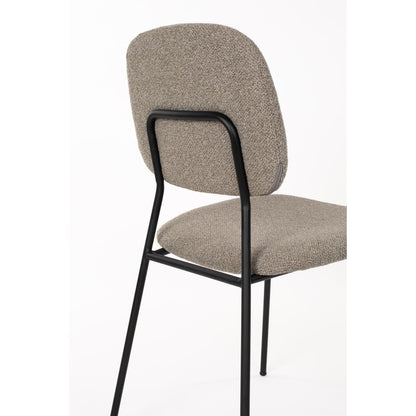 White Label Living Eetkamerstoel Roos Beige - KwaliteitWonen.nl
