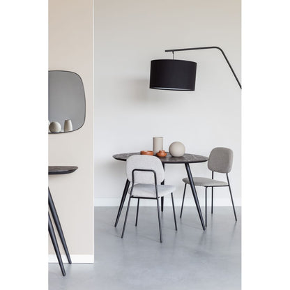 White Label Living Eetkamerstoel Roos Grijs Beige - KwaliteitWonen.nl