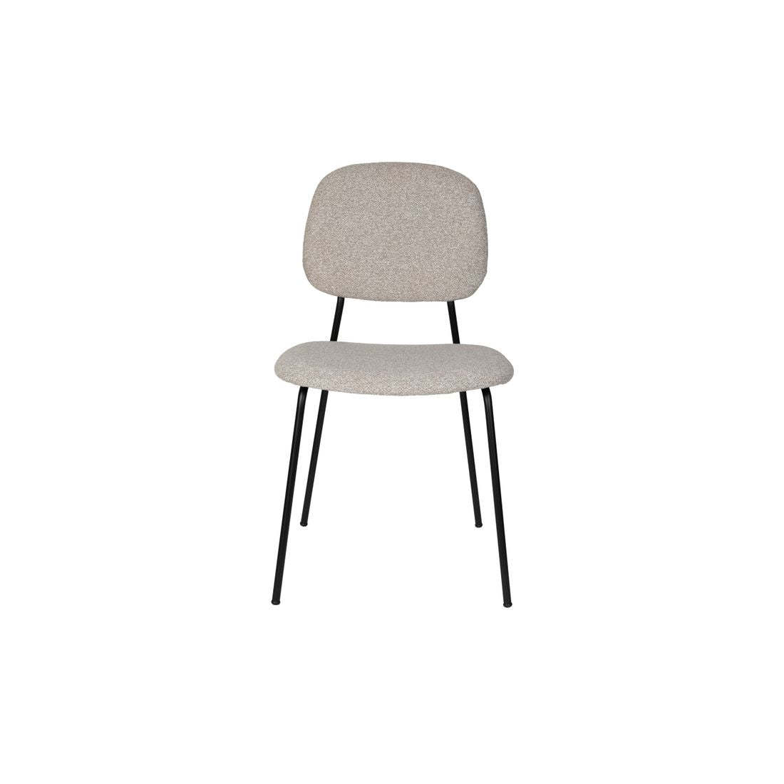 White Label Living Eetkamerstoel Roos Grijs Beige - KwaliteitWonen.nl