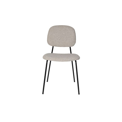 White Label Living Eetkamerstoel Roos Grijs Beige - KwaliteitWonen.nl