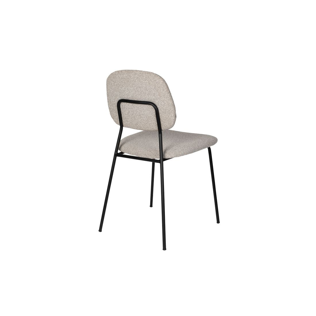 White Label Living Eetkamerstoel Roos Grijs Beige - KwaliteitWonen.nl