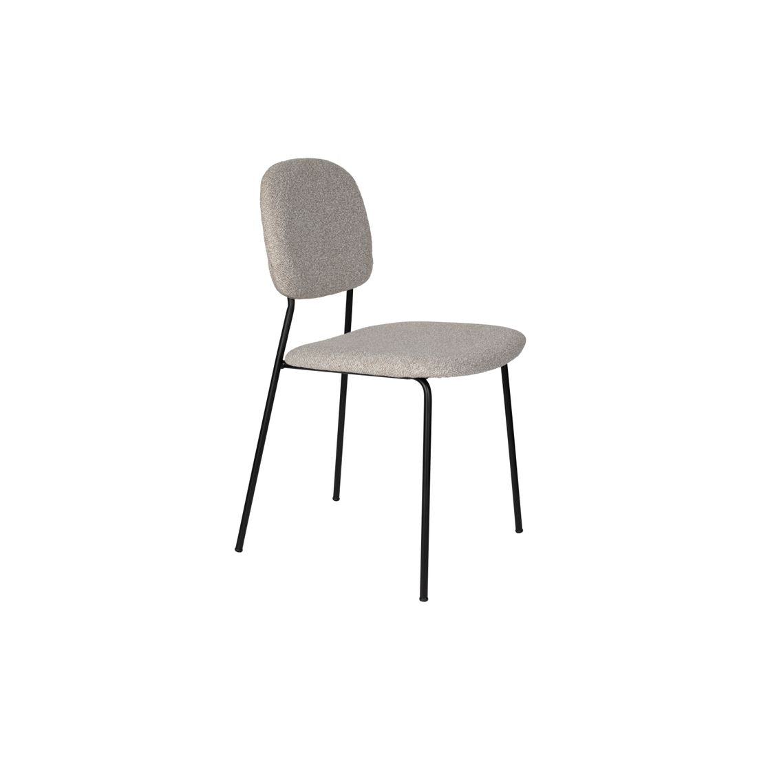 White Label Living Eetkamerstoel Roos Grijs Beige - KwaliteitWonen.nl