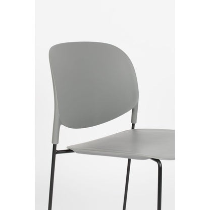 White Label Living Eetkamerstoel Stacks Grijs - KwaliteitWonen.nl