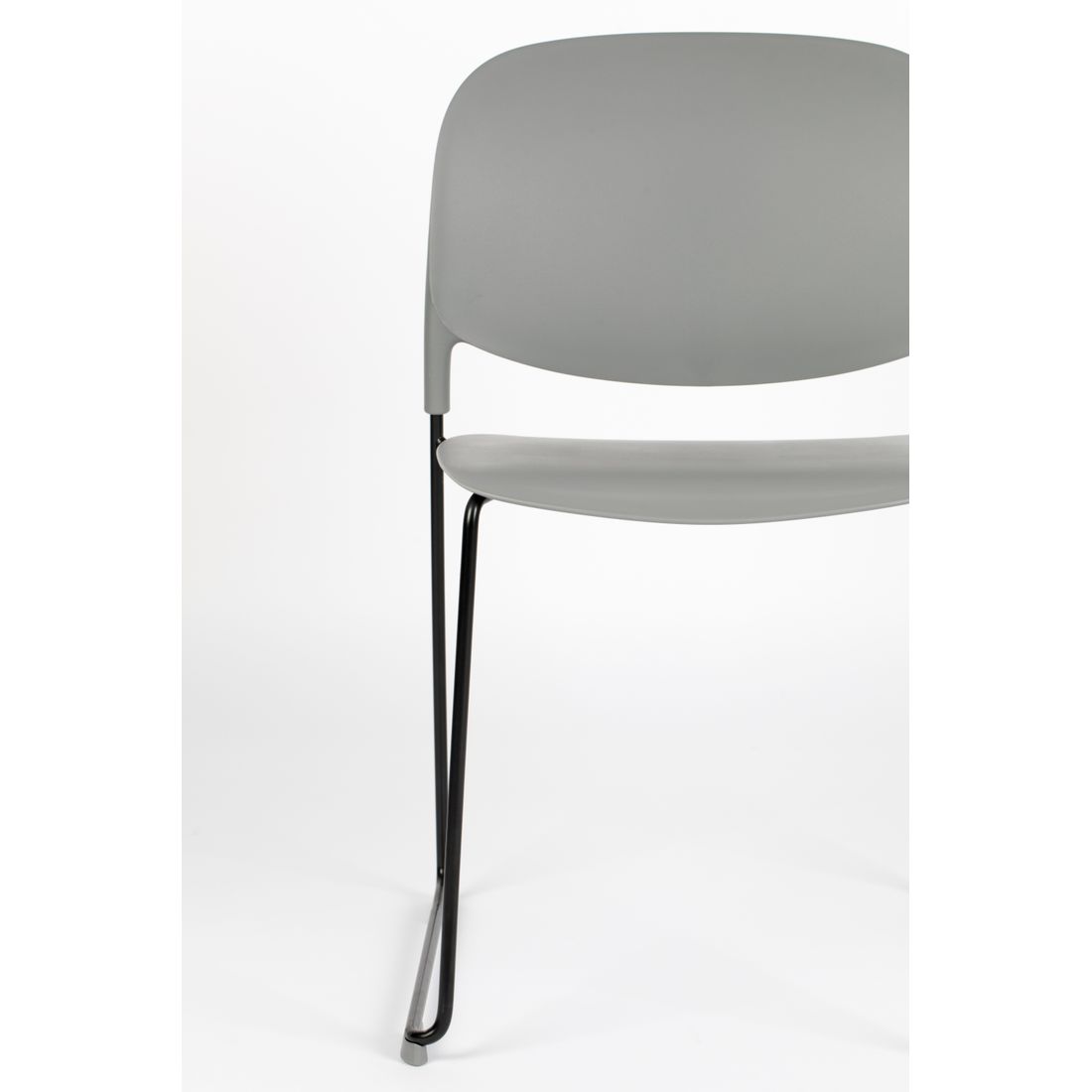 White Label Living Eetkamerstoel Stacks Grijs - KwaliteitWonen.nl