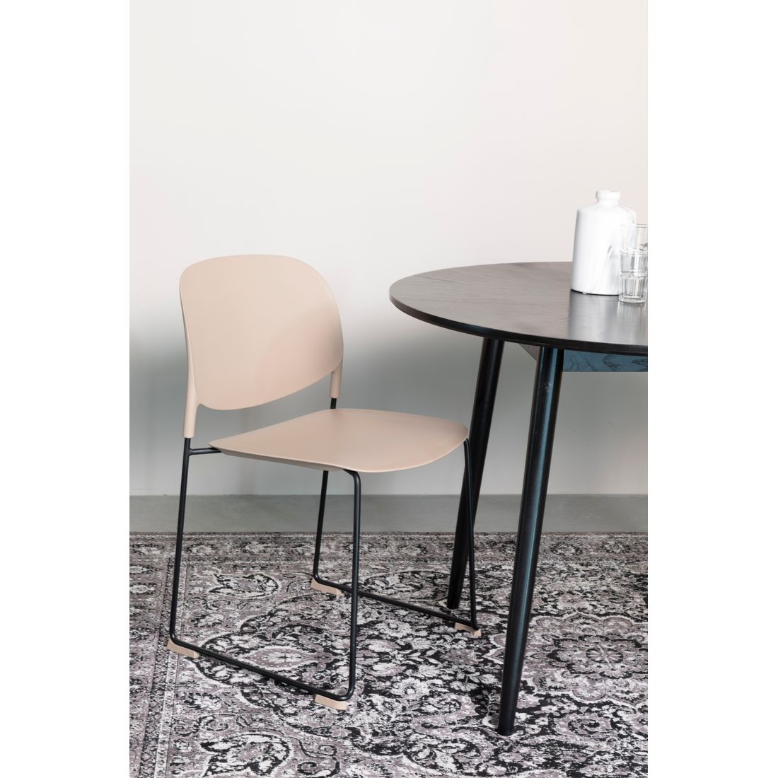 White Label Living Eetkamerstoel Stacks Liver - KwaliteitWonen.nl