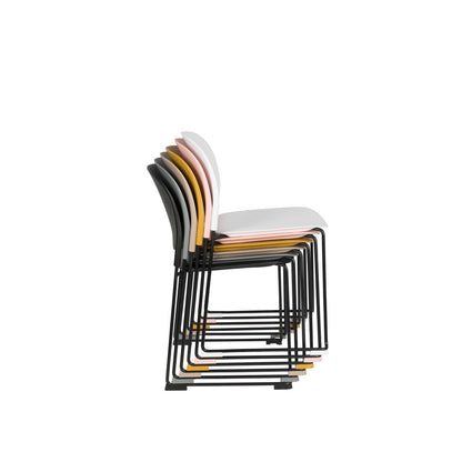 White Label Living Eetkamerstoel Stacks Zwart - KwaliteitWonen.nl