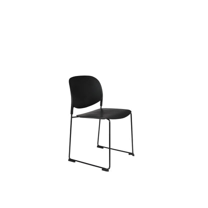 White Label Living Eetkamerstoel Stacks Zwart - KwaliteitWonen.nl